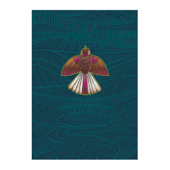 Piwakawaka at The Stream A3 Print