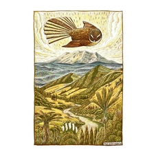 Piwakawaka at Whanganui A3 Print-artists-and-brands-The Vault