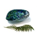 Glass Paua Shell Bowl Medium