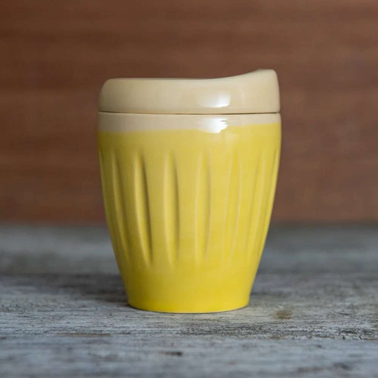 Deksel Reusable Cup Regular Yellow