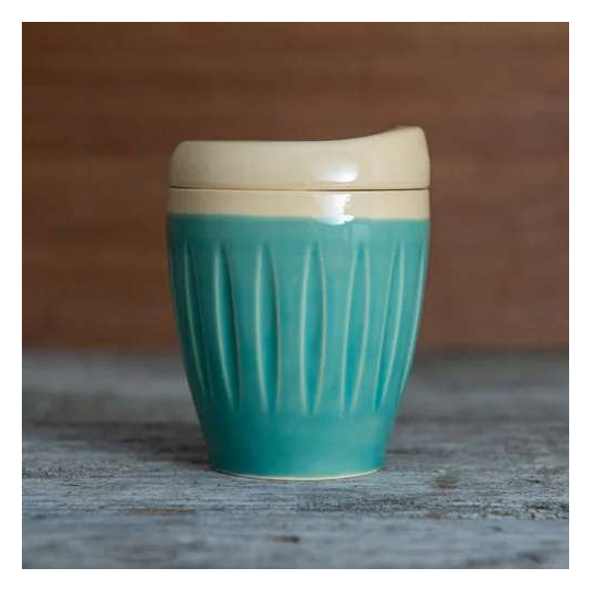 Deksel Reusable Cup Regular Turquoise Green