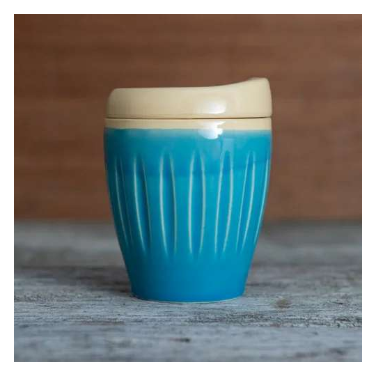 Deksel Reusable Cup Regular Turquoise Blue