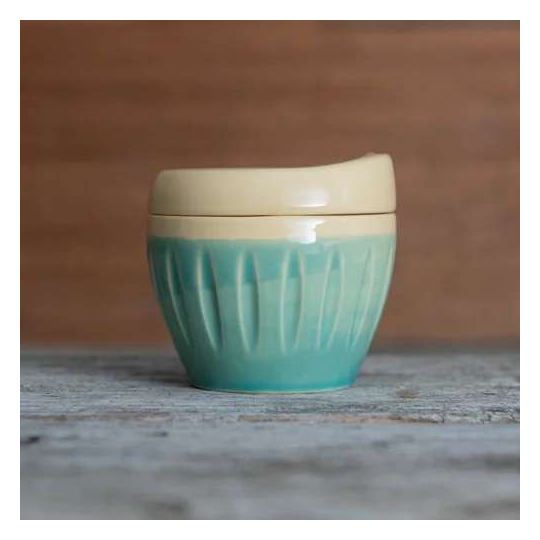 Deksel Reusable Cup Small Turquoise Green