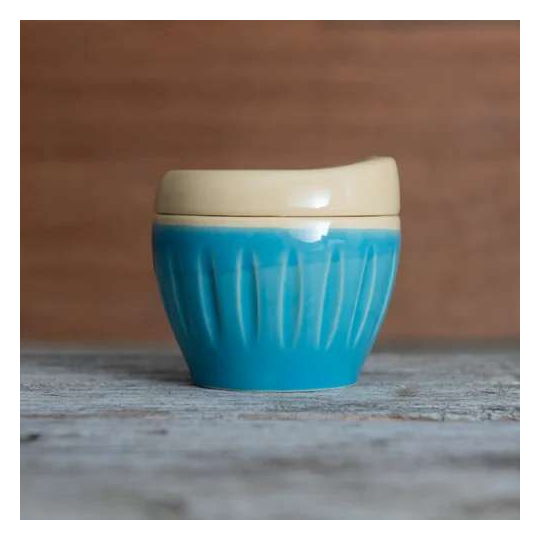 Deksel Reusable Cup Small Turquoise Blue