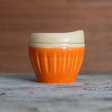 Deksel Reusable Cup Small Orange-artists-and-brands-The Vault