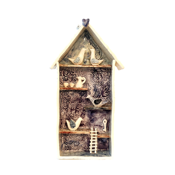 Hanging Bird House Sculpture