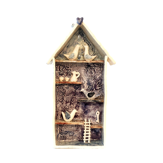 Hanging Bird House Sculpture