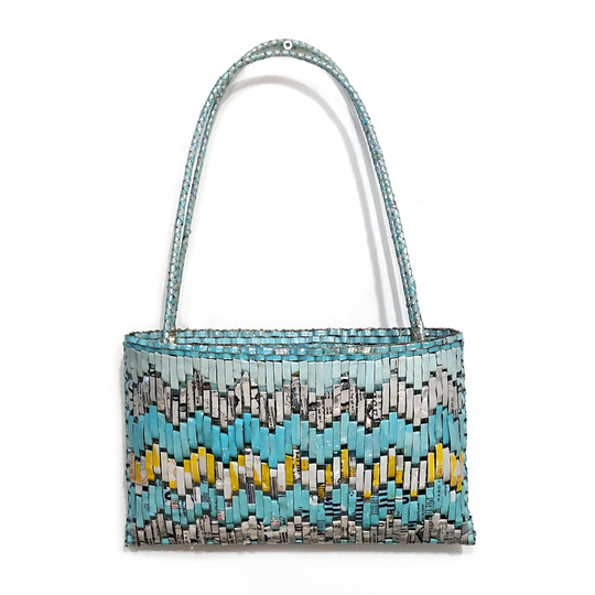 Handwoven Kete Soft Tide Turquoise