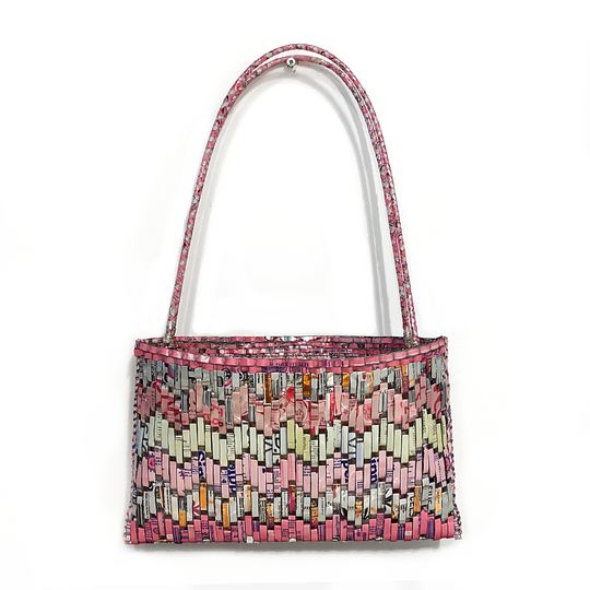 Handwoven Kete Soft Tide Pink