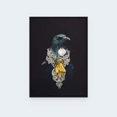 She of the Kowhai Tree Box Frame-art-The Vault
