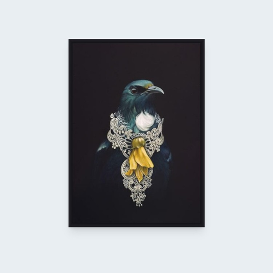 She of the Kowhai Tree Box Frame