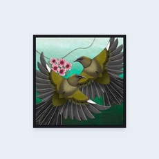 Korimako and Manuka Necklace Box Frame-artists-and-brands-The Vault
