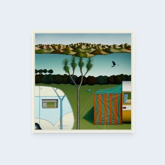 All Work and No Play Box Frame White