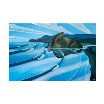 Lion Rock Piha A2 Print