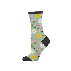 Woman's Socks Wiggly Worm Green-artists-and-brands-The Vault
