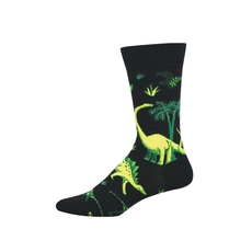 Man's Socks Scenic Dinos Black-artists-and-brands-The Vault
