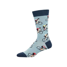 Men's Socks Cycling Crew Blue-artists-and-brands-The Vault