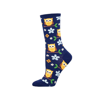Woman's Socks Night Owl Navy