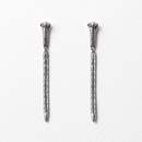 Rising Cobra Earrings Silver