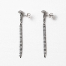 Rising Cobra Earrings Silver
