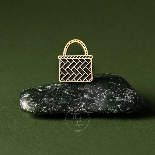 Kete Antique Gold Pin