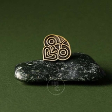 Tiki Antique Gold Pin-jewellery-The Vault