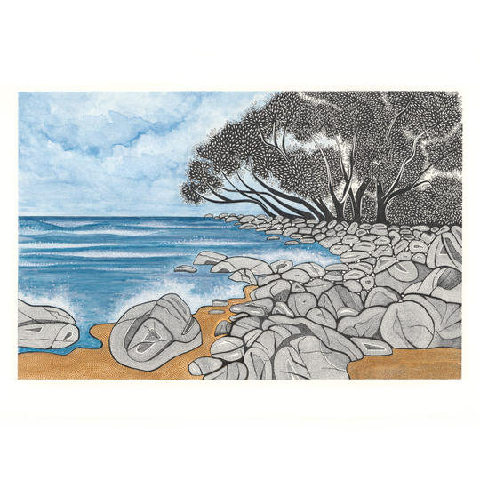 Hot Water Beach A3 Print