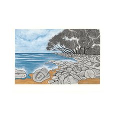 Hot Water Beach A4 Print-artists-and-brands-The Vault