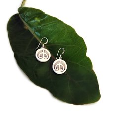 Bone Earrings Round-jewellery-The Vault