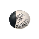 Coastal Toetoe Dippled White on Black 10cm Bowl