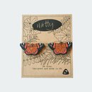Red Admiral Butterfly Earrings