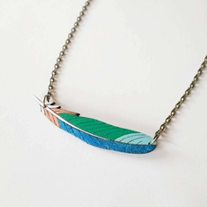 Tui Feather Necklace-jewellery-The Vault