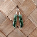 Green Te Koru Roa Earrings 