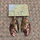 Double Pohutukawa Leaf Earrings