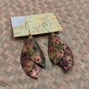 Double Pohutukawa Leaf Earrings