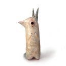 Toi Wolf Paper Mache Sculpture