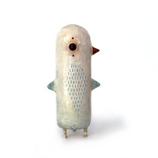 Noi Bird Totem Paper Mache Sculpture-artists-and-brands-The Vault