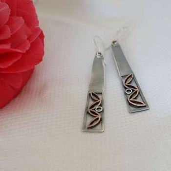 En Point Earrings II Copper