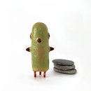 Gir Bird Totem Paper Mache Sculpture