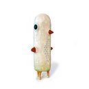 Wij Bird Totem Paper Mache Sculpture