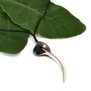 Silver Female Huia Pendant with Pounmau