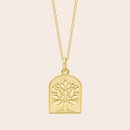 Tree of Life Grounded Necklace Gold Plate