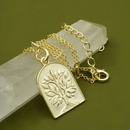 Tree of Life Grounded Necklace Gold Plate