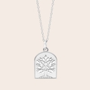 Tree of Life Grounded Necklace Silver