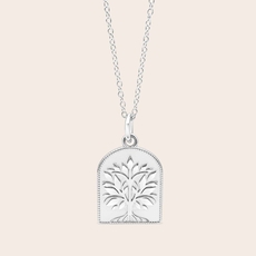 Tree of Life Grounded Necklace Silver-jewellery-The Vault