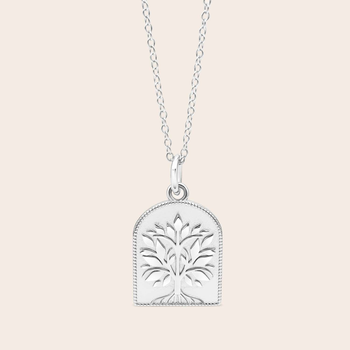Tree of Life Grounded Necklace Silver
