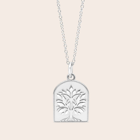 Tree of Life Grounded Necklace Silver