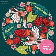 Chirpy Fantails 1000pce Round Puzzle-lifestyle-The Vault