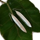 Long Textres Earrings Silver