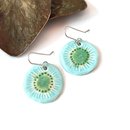 Porcelain Earrings Disc